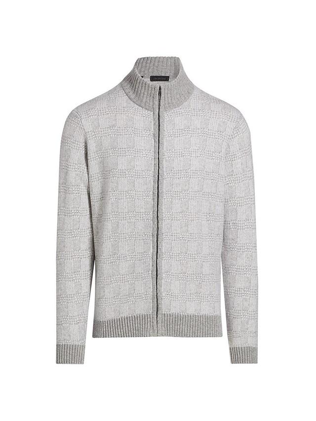 Mens COLLECTION Jacquard Full-Zip Jacket Product Image