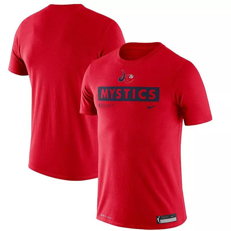 Nike Red Washington Mystics Practice T-Shirt, Mens Product Image