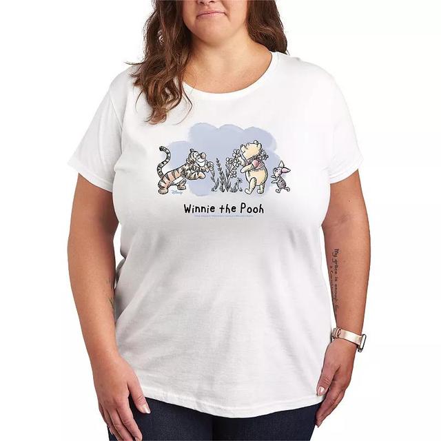 Disneys Winnie The Pooh Group Graphic Tee, Womens Product Image