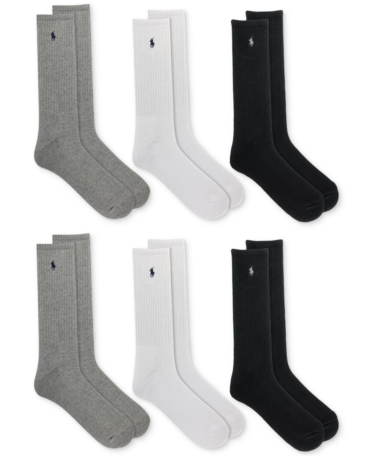 Polo Ralph Lauren Cotton Blend Crew Socks, Pack of 6 Product Image