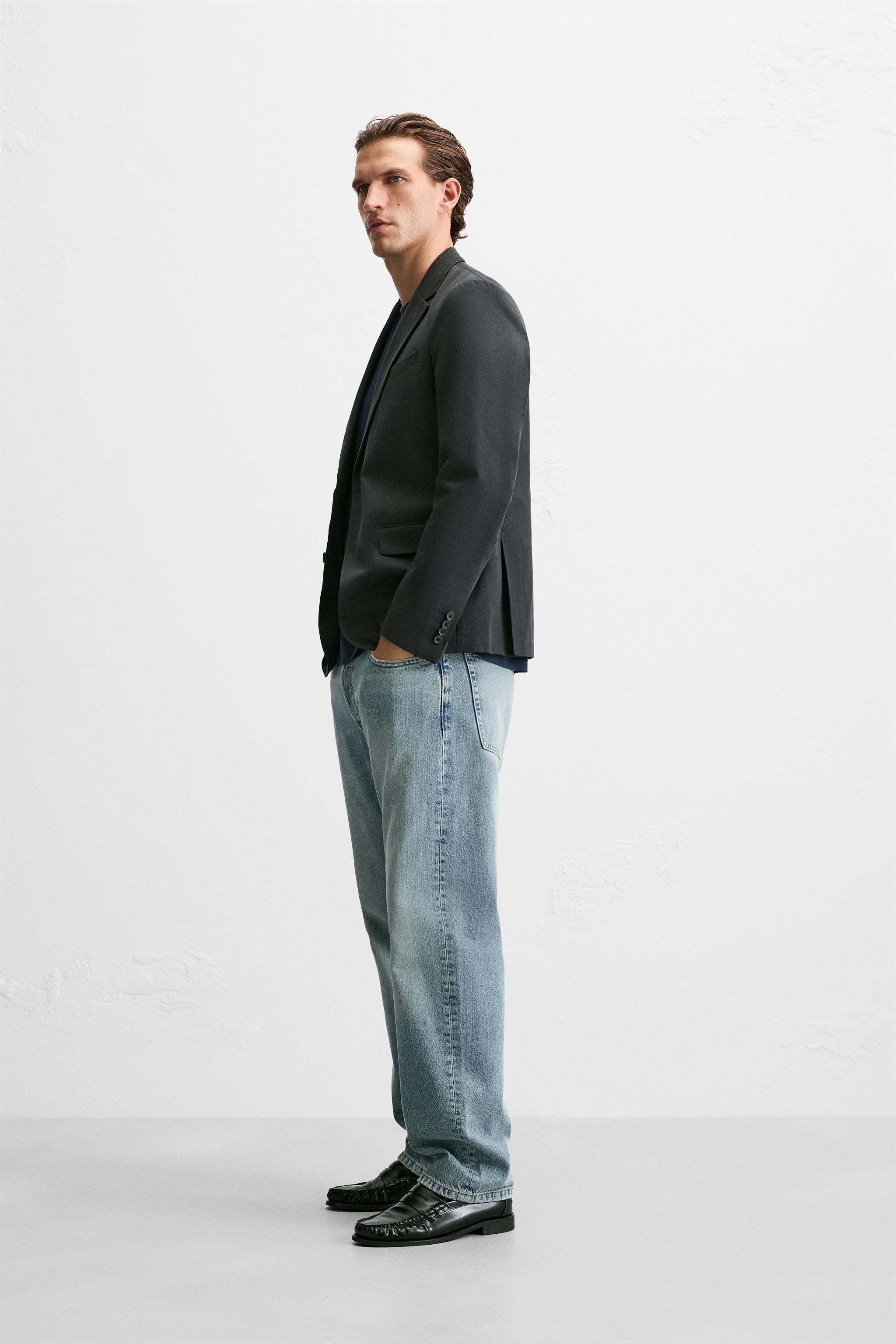 COTTON - LYOCELL RELAXED FIT BLAZER Product Image