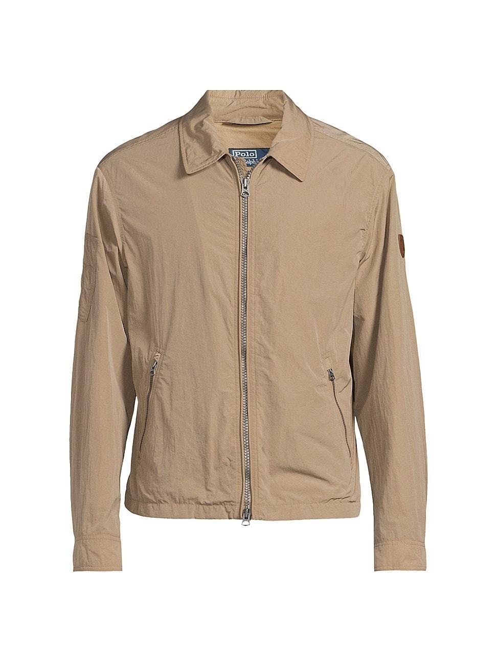 Mens Woven Zip-Front Jacket Product Image