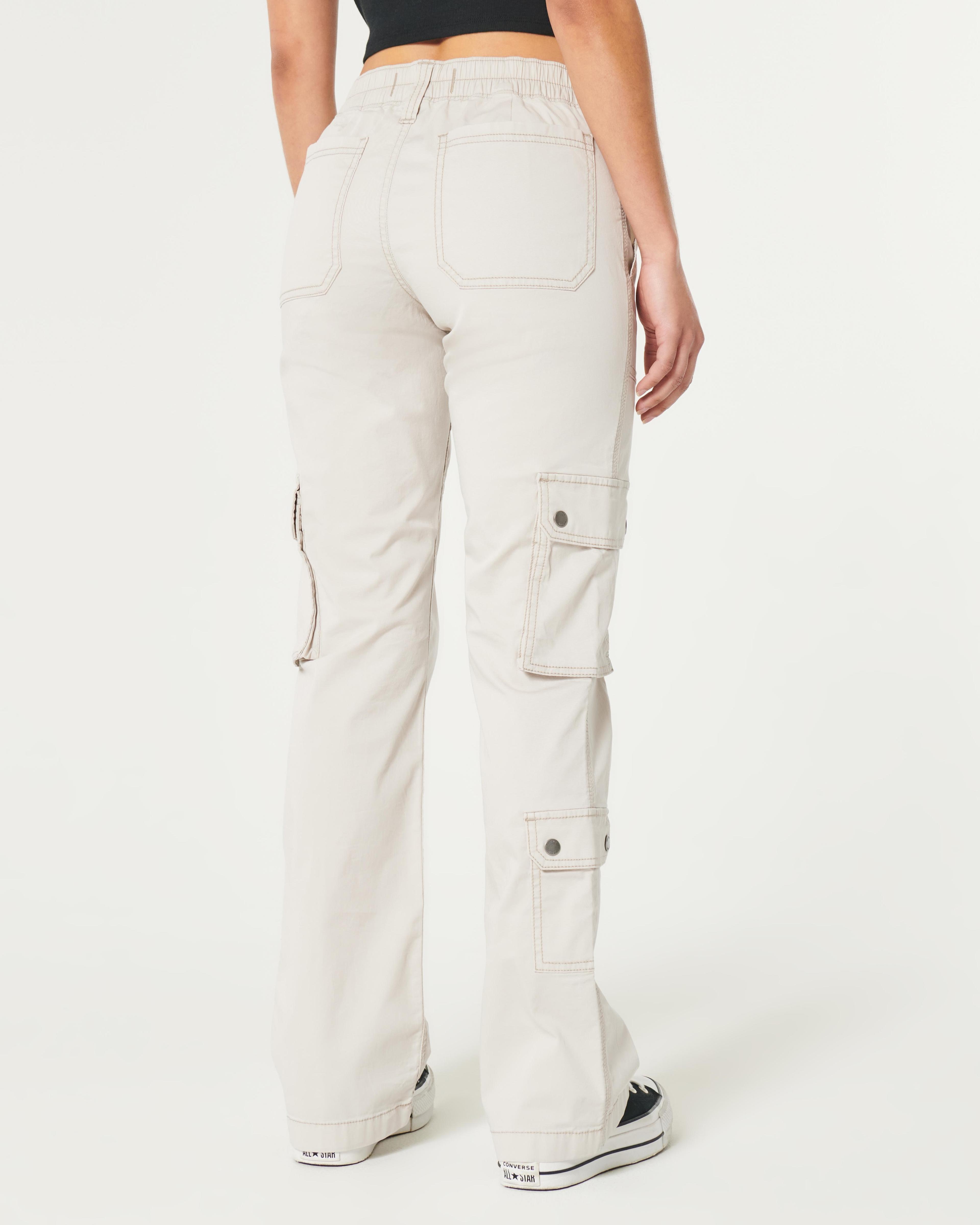 Mid-Rise Relaxed Boot Cargo Pants Product Image