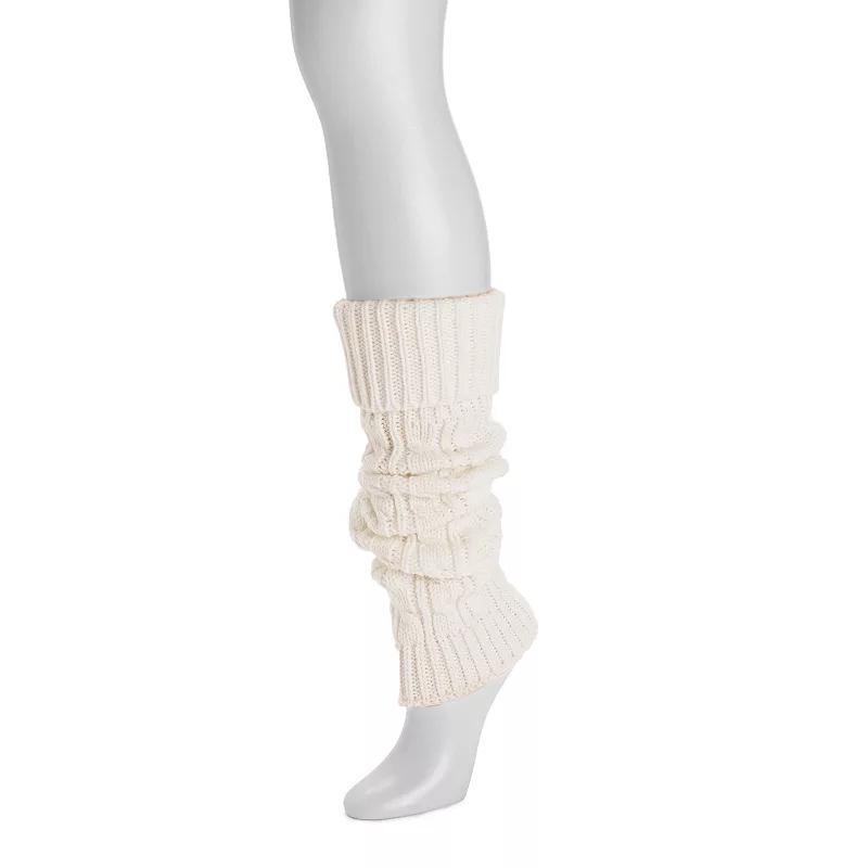 Womens MUK LUKS Tall Cabled Knit Leg Warmers Product Image