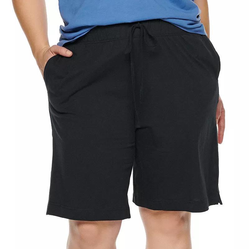 Plus Size Jockey Everyday Cotton Bermuda Pajama Shorts, Womens Product Image