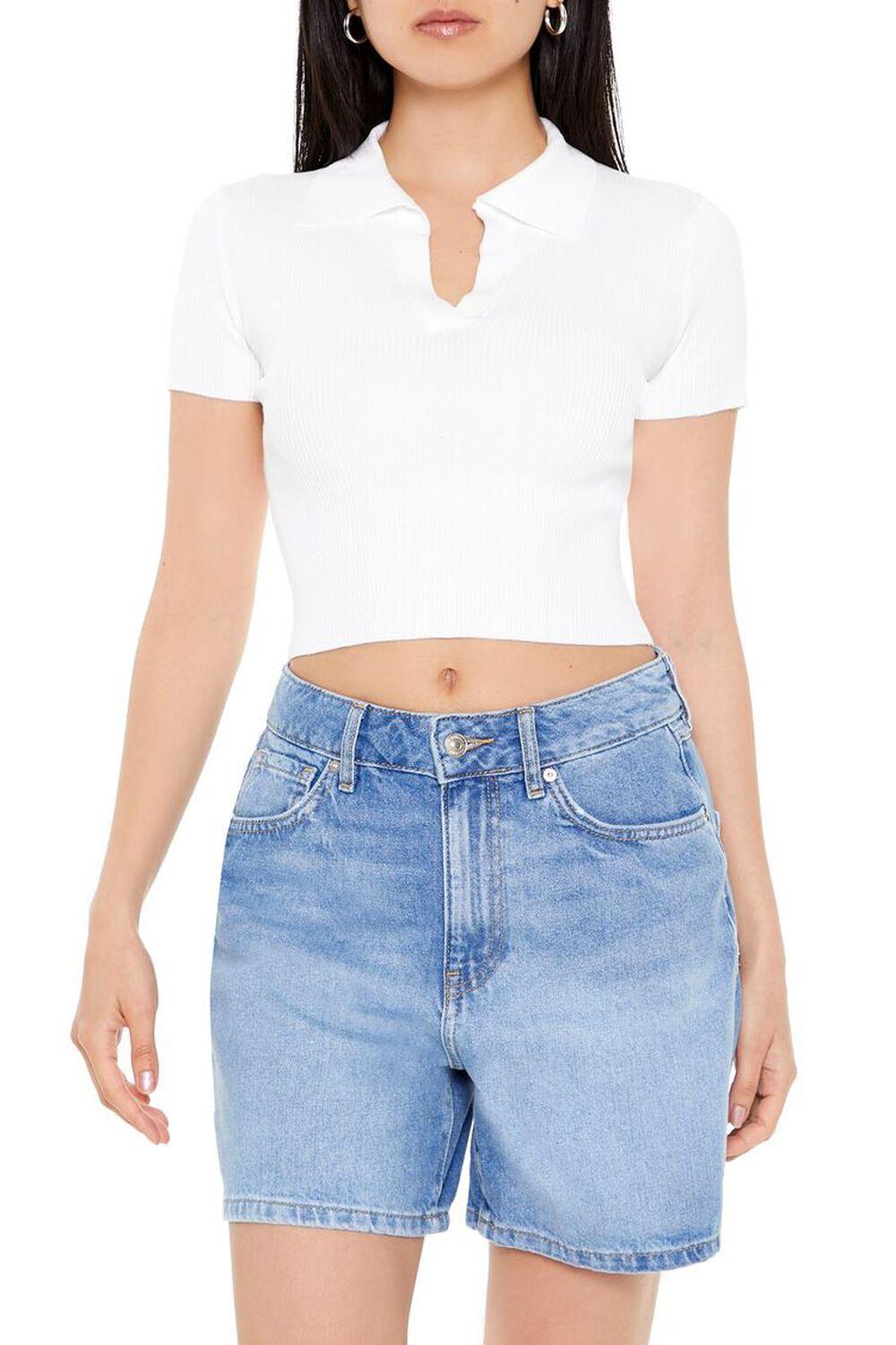 Ribbed Sweater-Knit Crop Top | Forever 21 Product Image