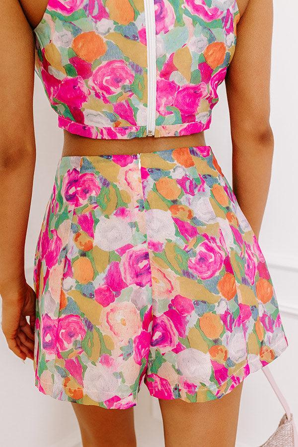 Floral Dream High Waist Shorts Product Image