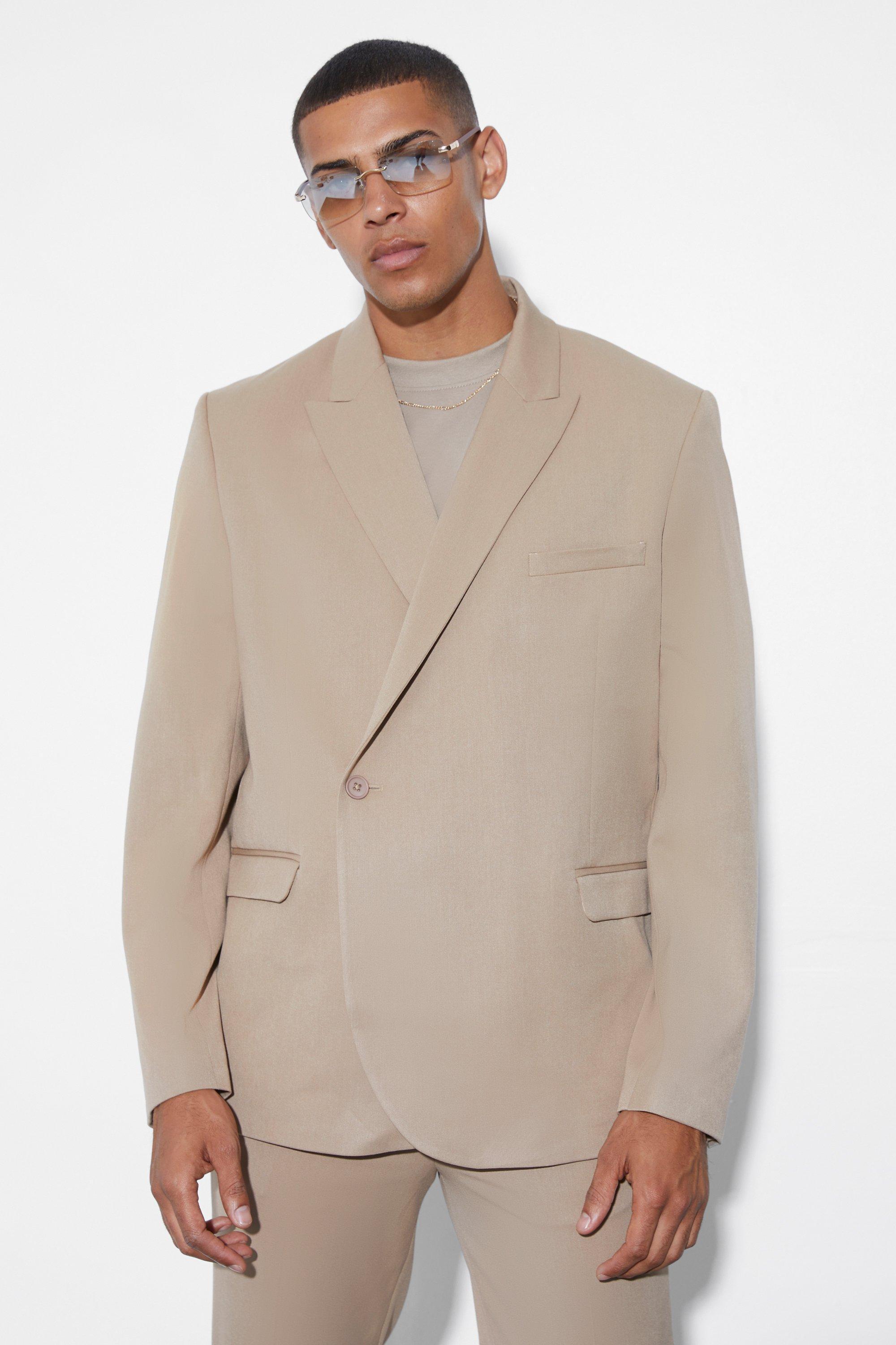 Relaxed Fit Wrap Suit Jacket | boohooMAN USA Product Image