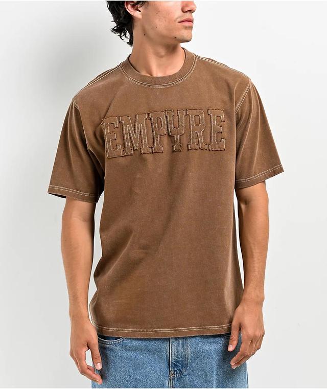 Empyre Cowboy Knit Brown Wash T-Shirt Product Image