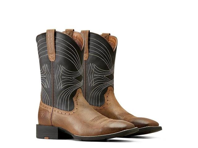 Ariat Sport Wide Square Toe Western Boots (Barley ) Men's Shoes Product Image