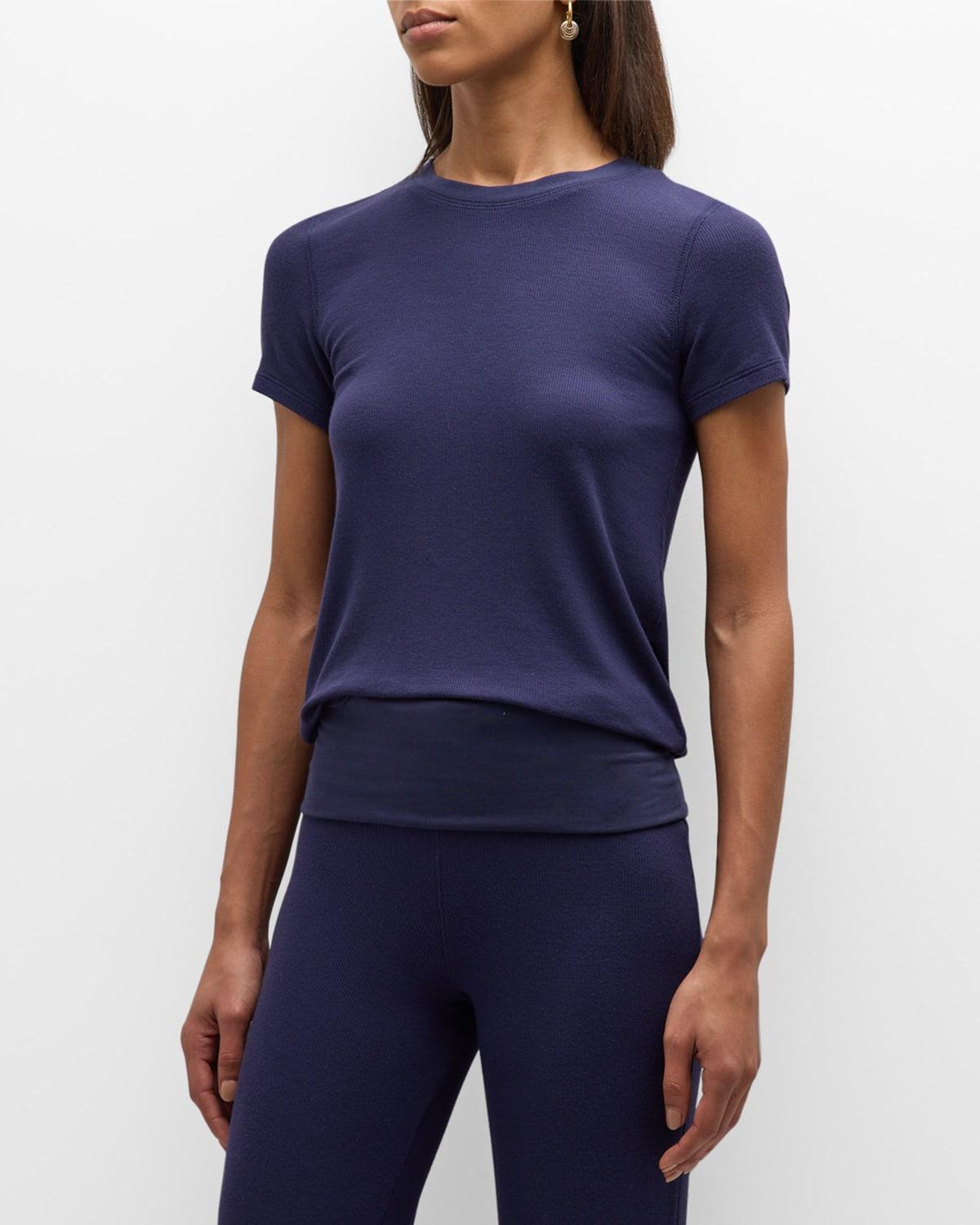 Womens Modal Rib Short-Sleeve Tee Product Image