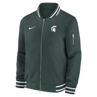 Michigan State Spartans Sideline Men's Nike College Full-Zip Bomber Jacket Product Image