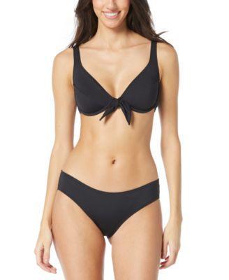 Vince Camuto Womens V-Neck Tie-Front Bikini Top Product Image