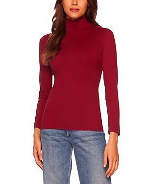 Susana Monaco Fitted Turtleneck Tee Product Image