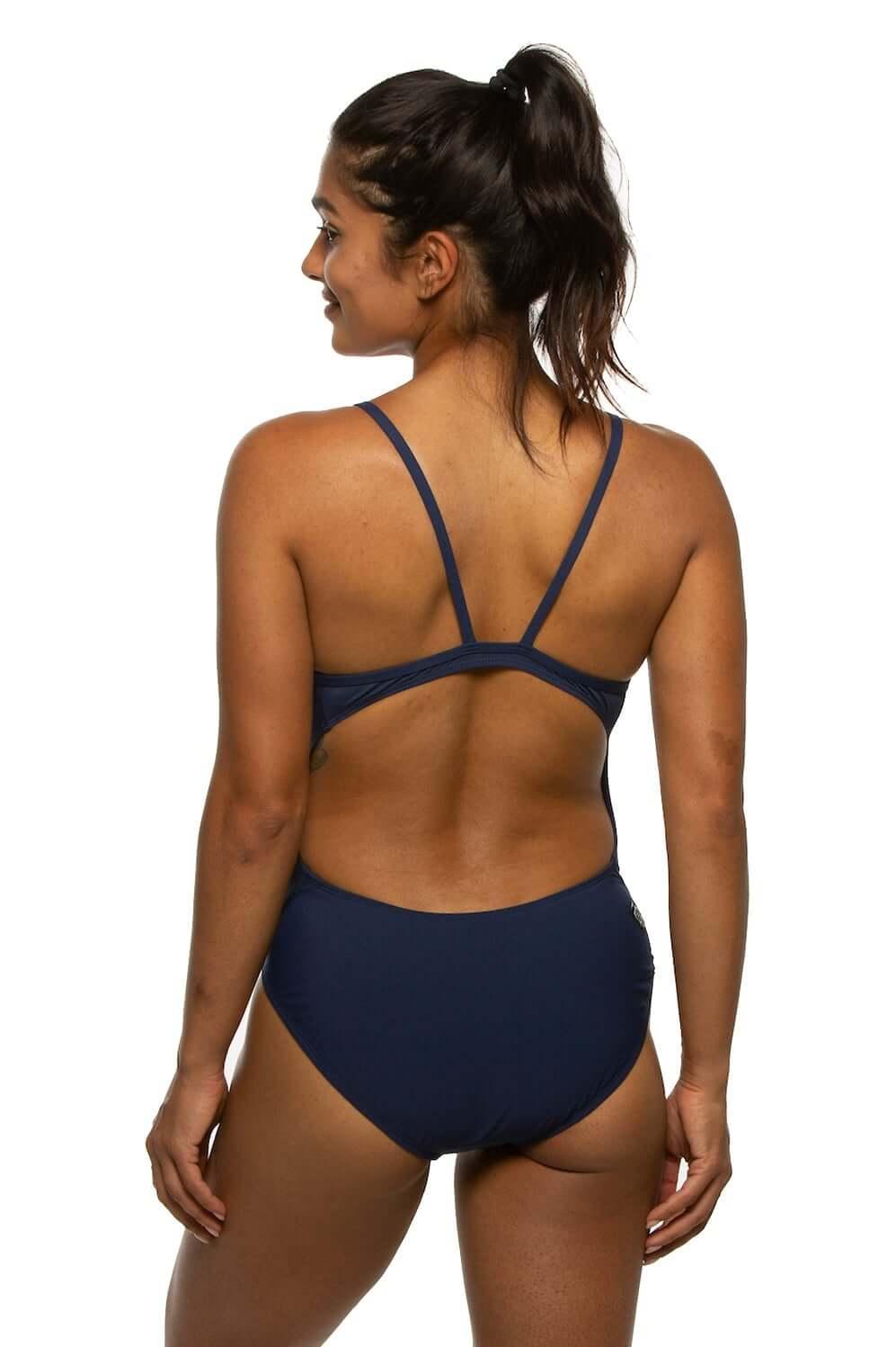 Devon Swim Onesie - Navy Female Product Image