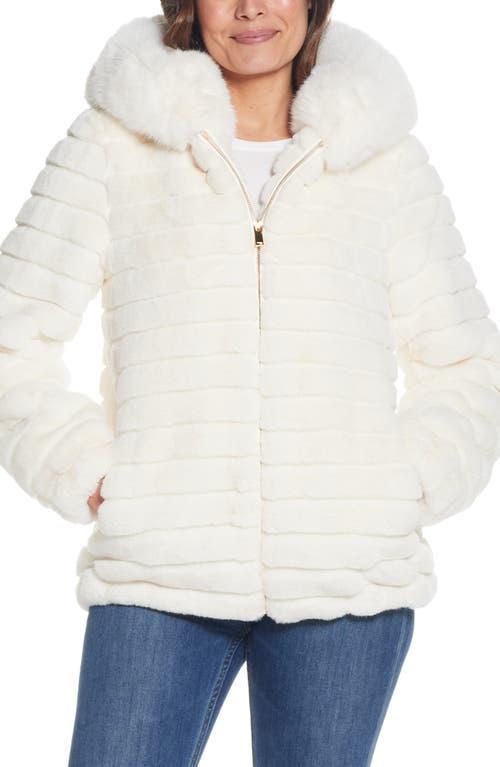 Gallery Hooded Faux Fur Jacket Product Image