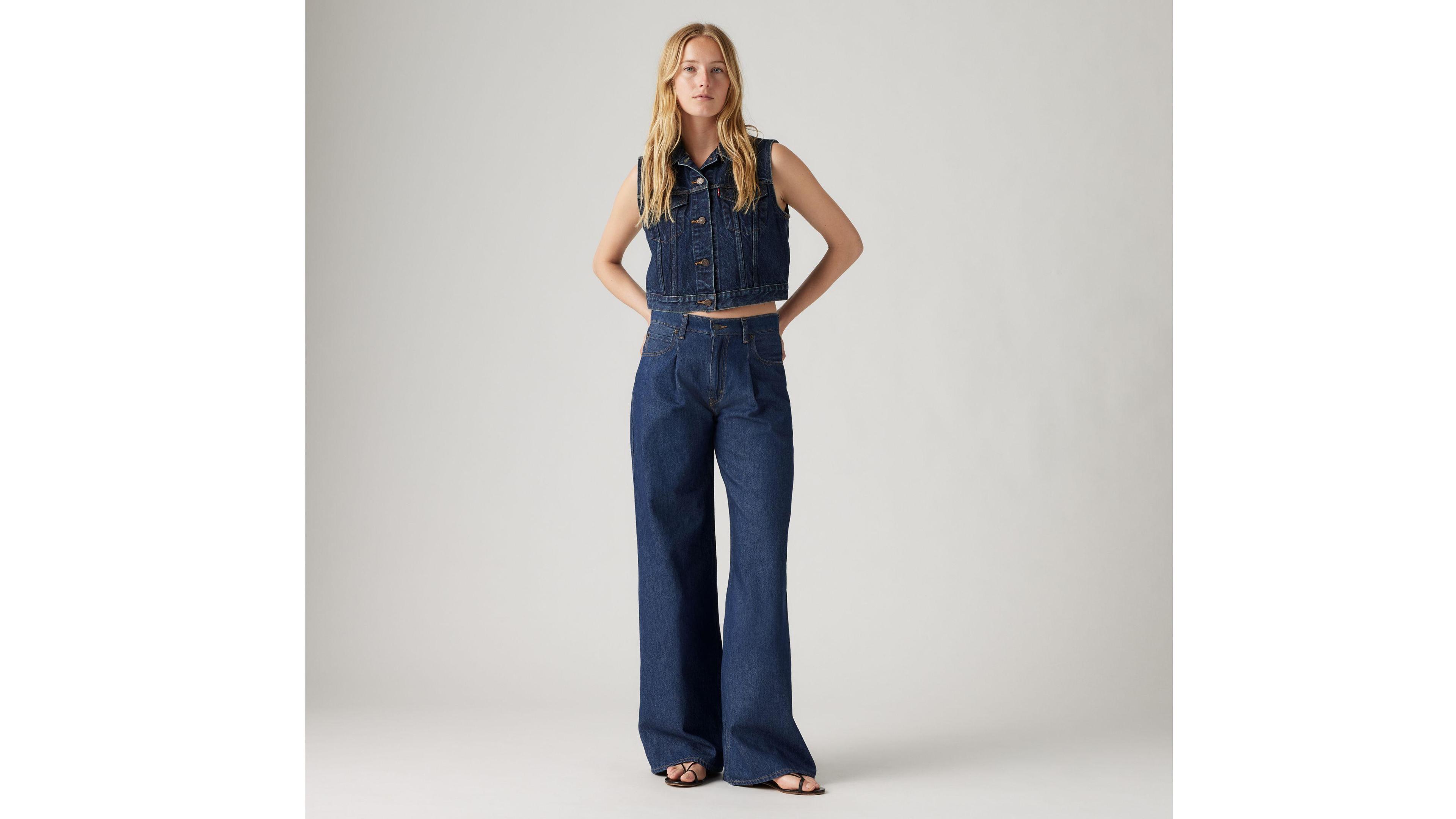 Baggy Dad Wide Leg Women's Jeans Product Image