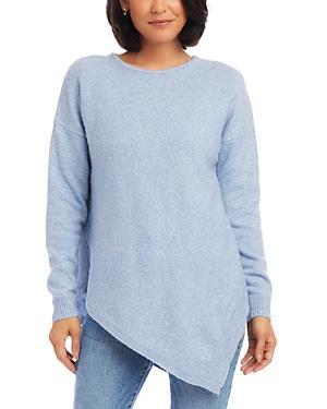 Karen Kane Asymmetric Hem Sweater (Chambray) Women's Sweater Product Image