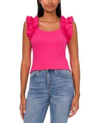 Women's Ruffle Rib Knit Tank Product Image