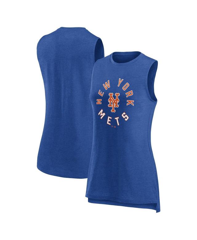 Womens Fanatics Branded Heather Denver Broncos What Goes Around Tank Top Blue Product Image