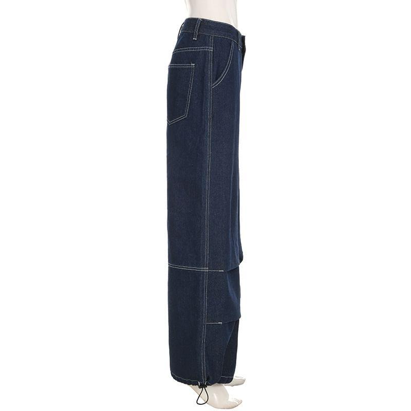 Low Waist Wide-Leg Baggy Jeans Product Image