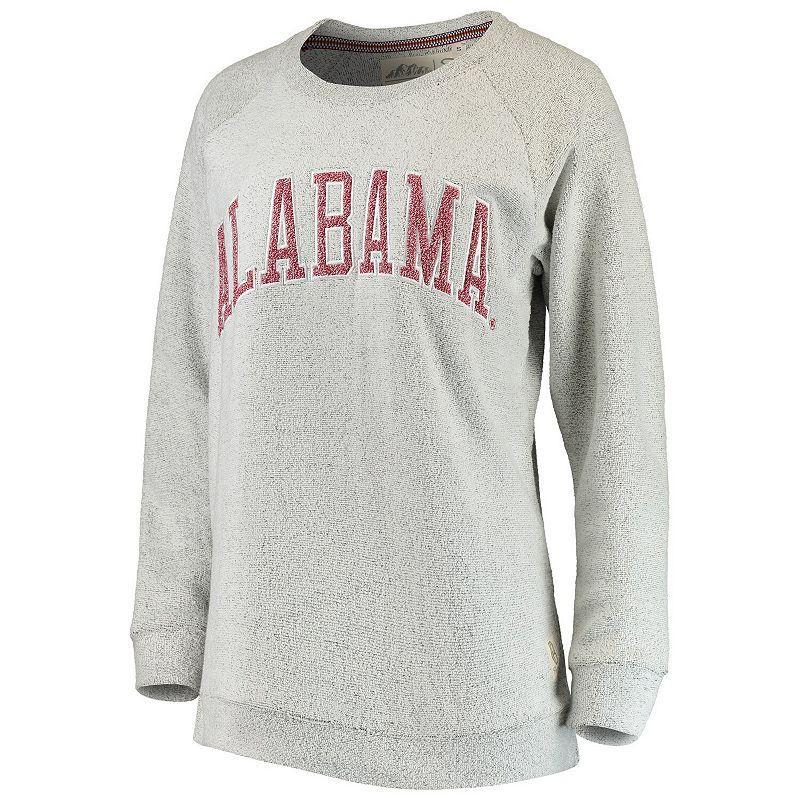 Womens Pressbox Gray Alabama Crimson Tide Helena Comfy Sweatshirt Product Image