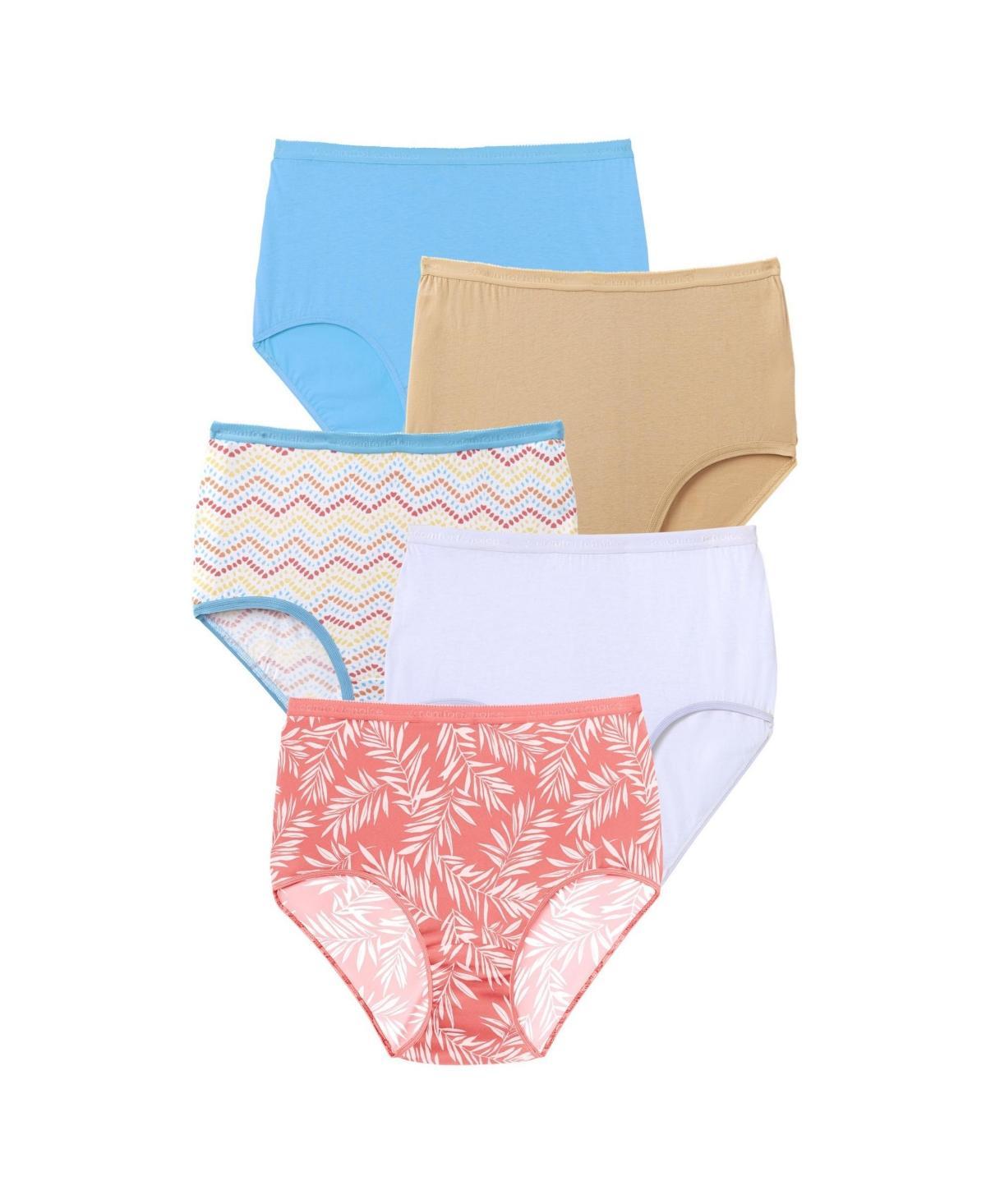 Comfort Choice Womens Cotton Brief 5-Pack Product Image