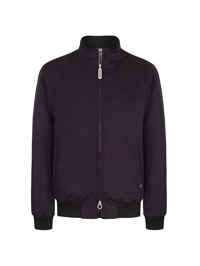 Mens Cashmere and Suede Blouson Jacket Product Image