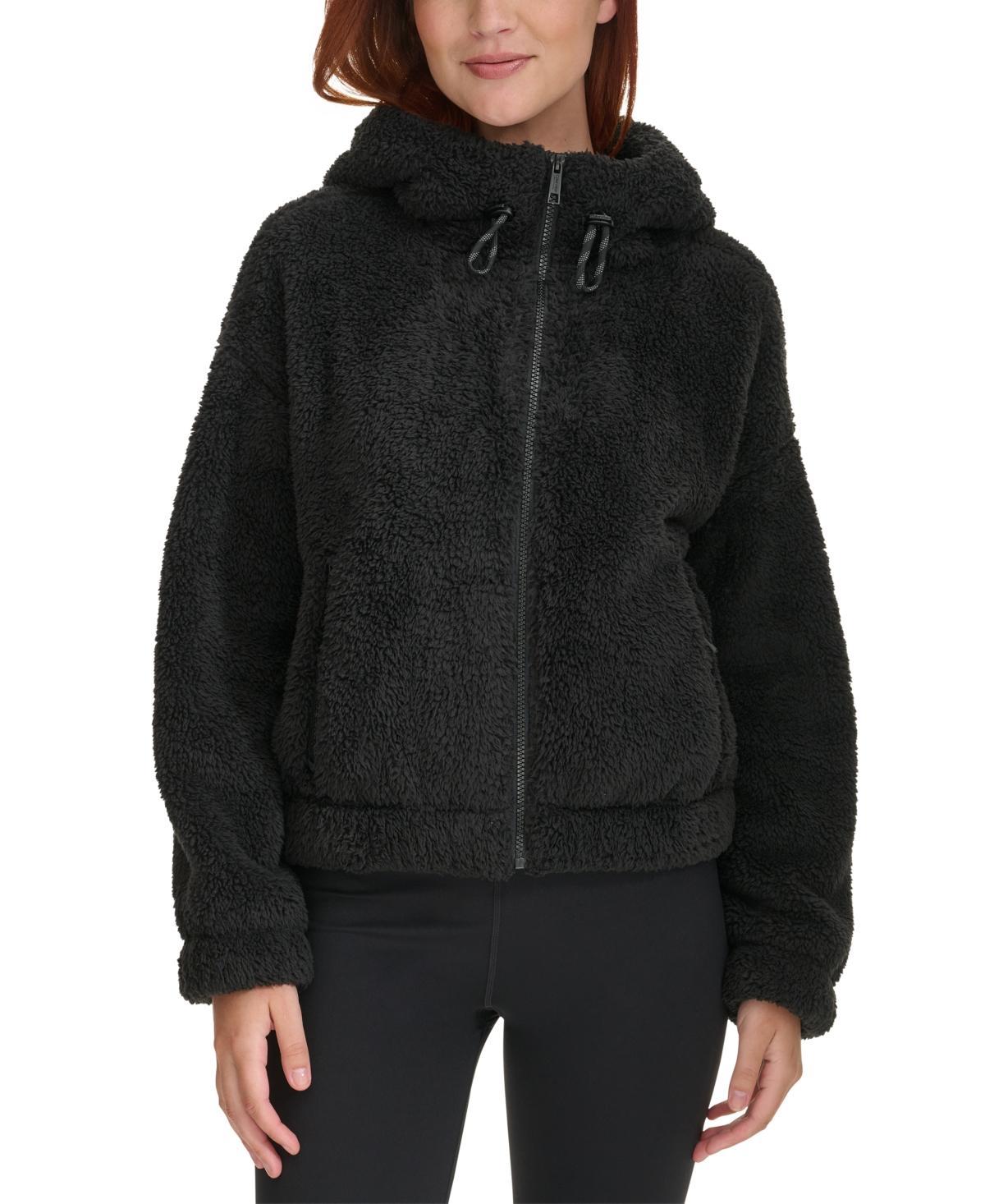 Calvin Klein Performance Womens Hooded Sherpa Jacket Product Image