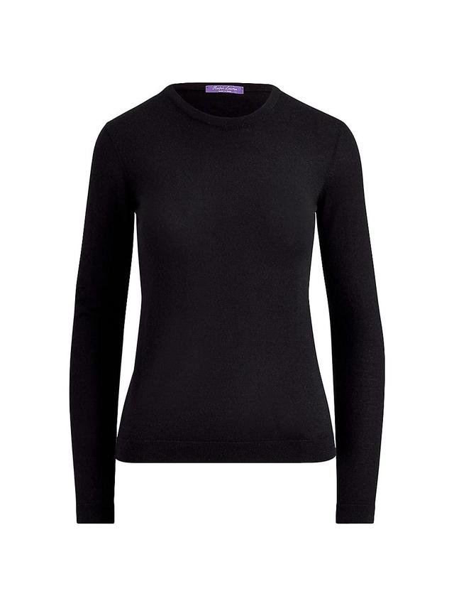 Womens Cashmere Crewneck Sweater Product Image