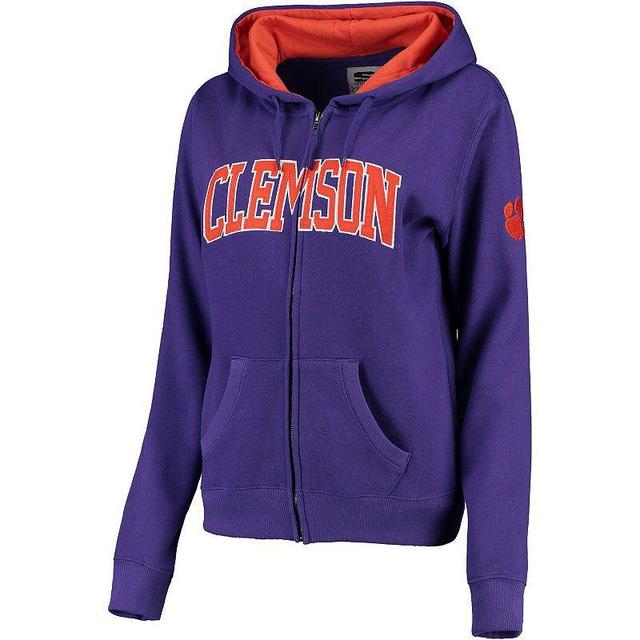 Womens Clemson Tigers Arched Name Full-Zip Hoodie Product Image