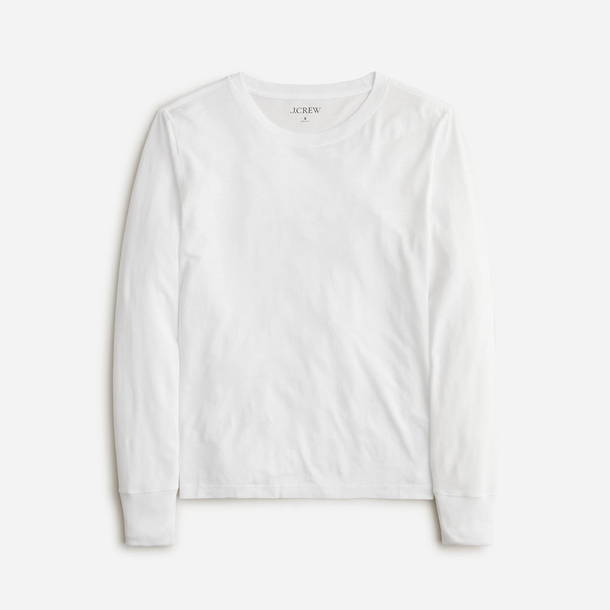 Premium jersey long-sleeve crewneck T-shirt Product Image