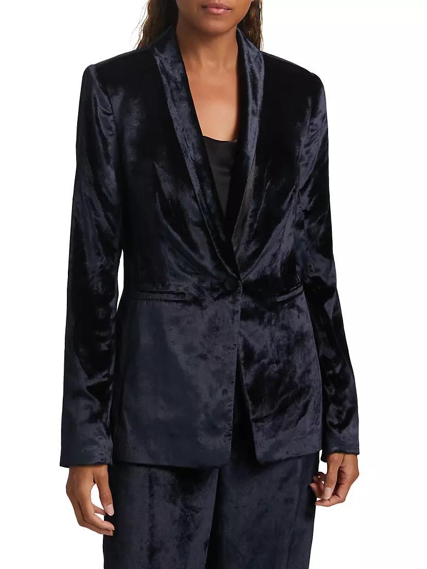 Womens Kriselle Velvet Blazer Product Image