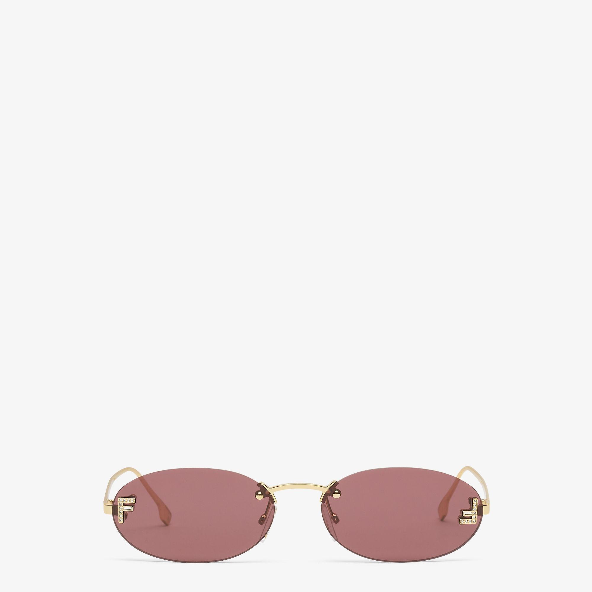 Fendi First CrystalGold-colored sunglasses Product Image