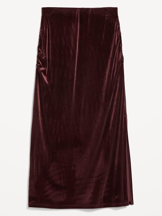 Velvet Maxi Skirt Product Image