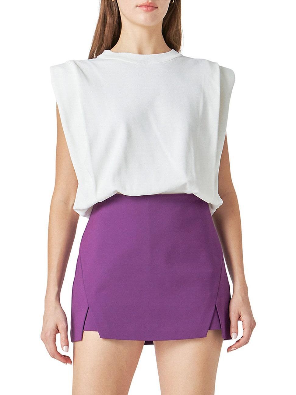 Womens Powder Shoulder Sleeveless Top Product Image