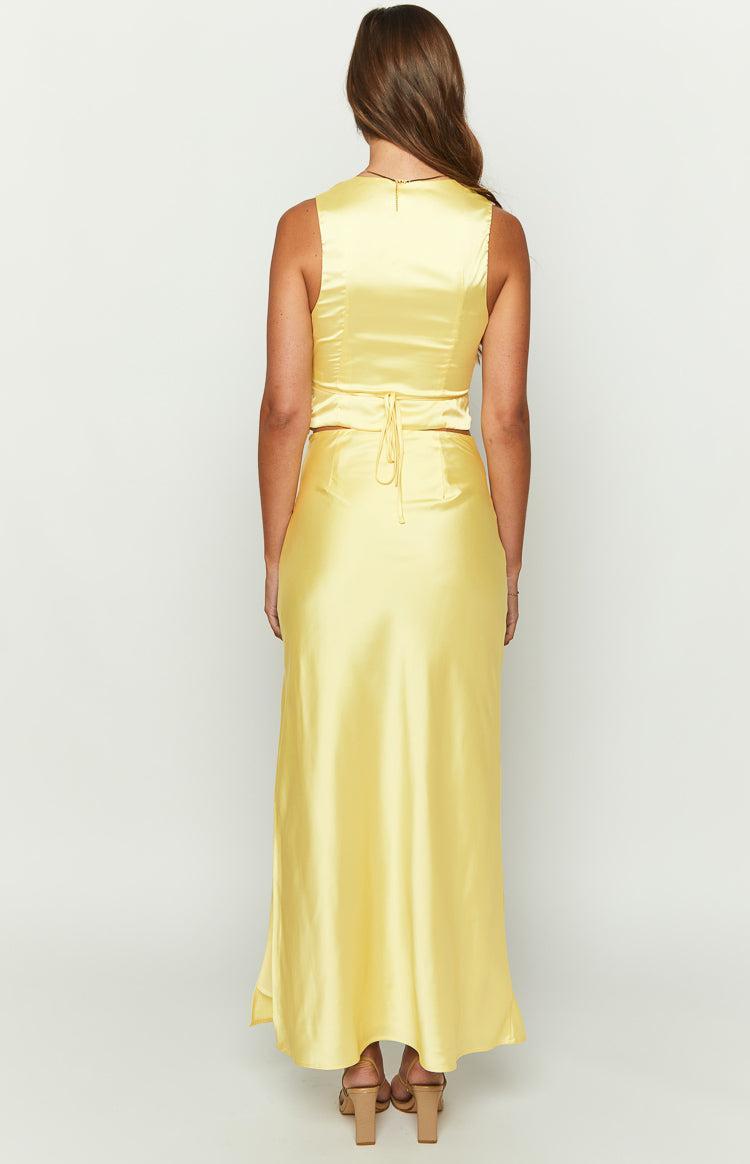 Genevieve Yellow Maxi Skirt Product Image