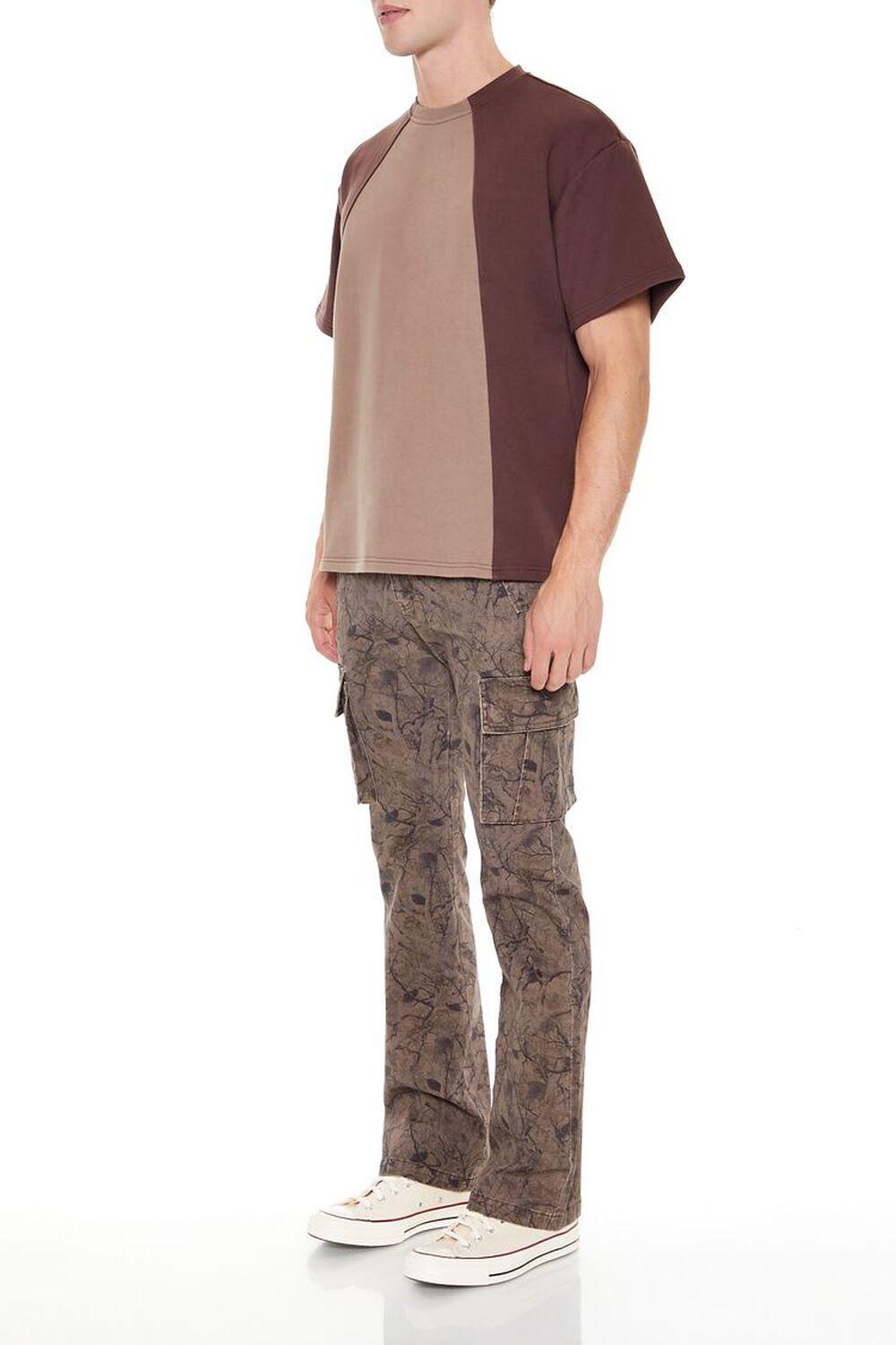 Slim-Fit Leaf Print Cargo Pants | Forever 21 Product Image