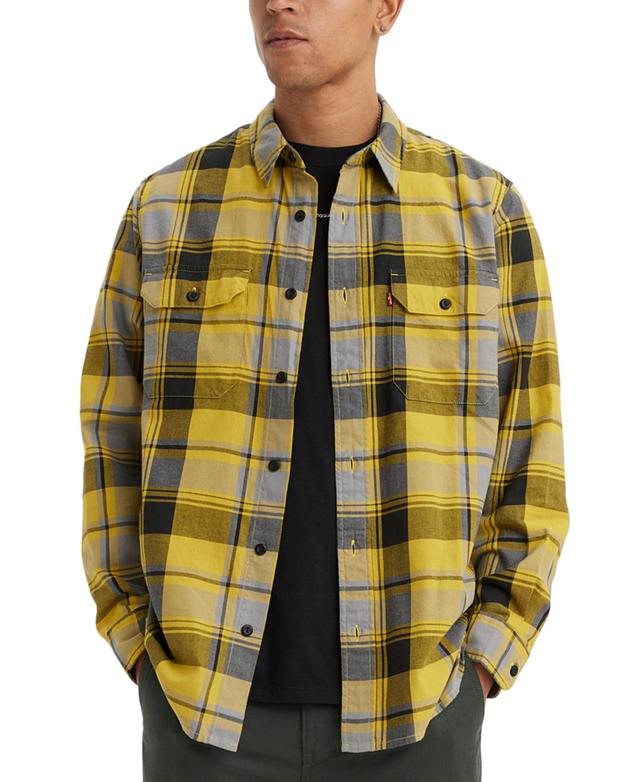 Levis Mens Worker Relaxed-Fit Button-Down Shirt Product Image