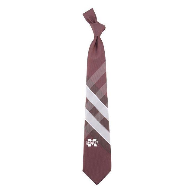 Mens Mississippi State Bulldogs Woven Poly Grid Tie Product Image