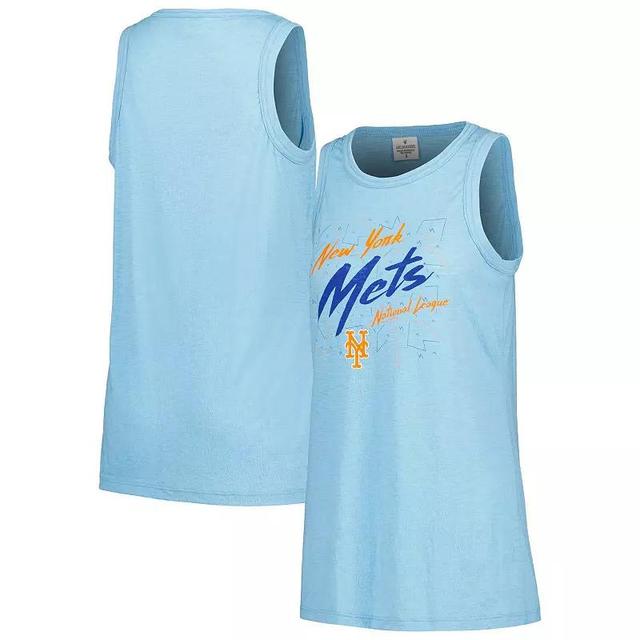 Womens Soft as a Grape Royal New York Mets Gauze High Neck Tank Top Product Image