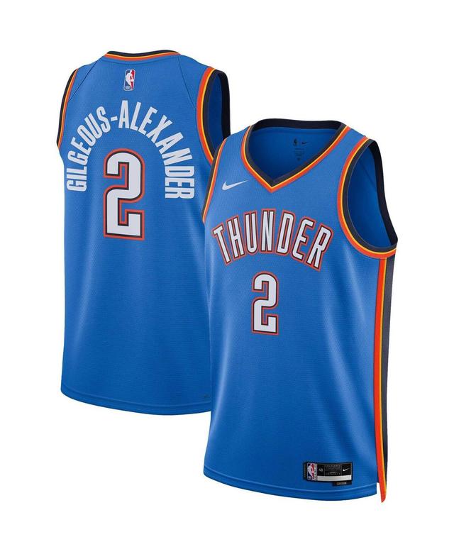 Mens Nike Shai Gilgeous-Alexander Blue Oklahoma City Thunder Swingman Jersey - Icon Edition - Blue Product Image