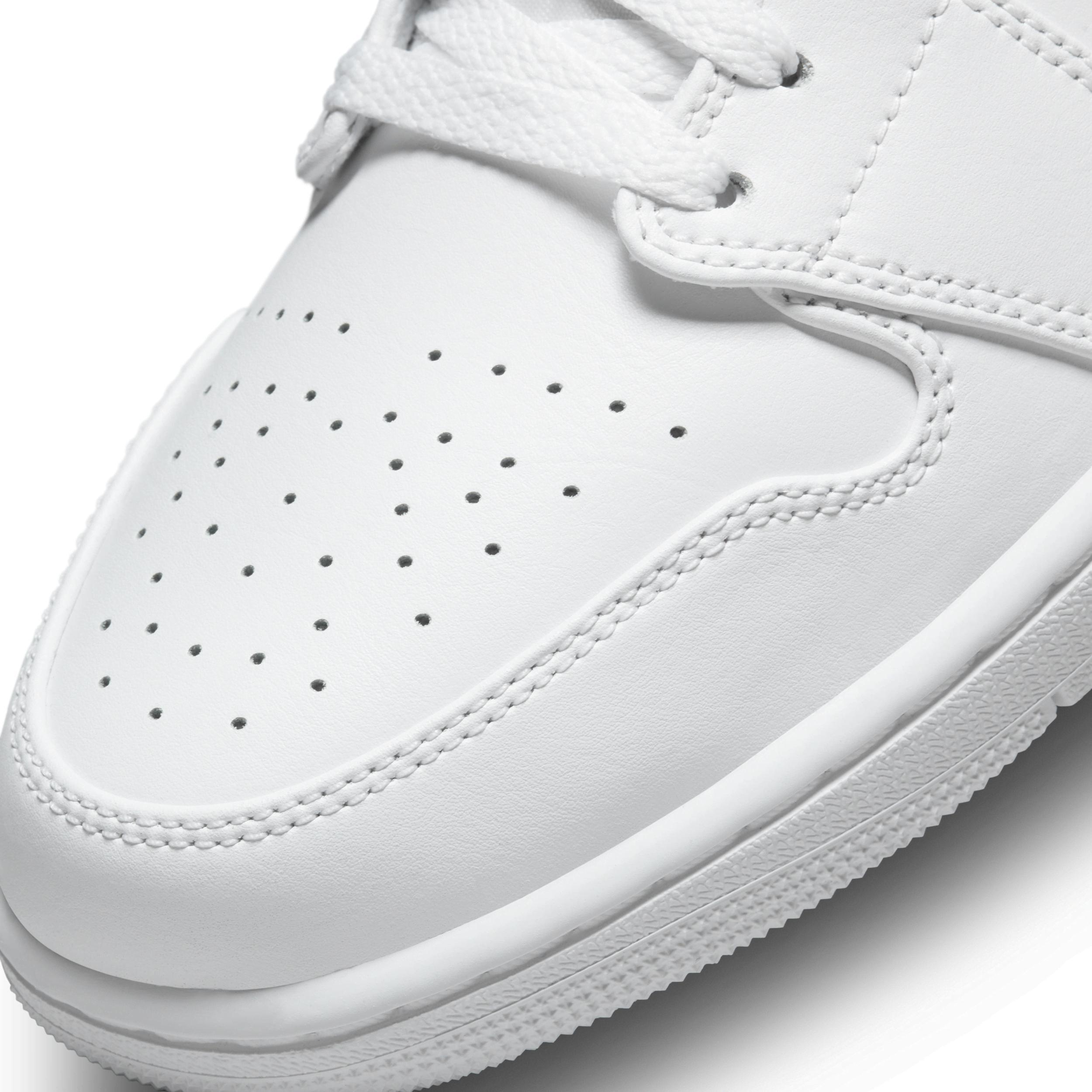 Jordan Mens Air 1 Low - Shoes White/White/White Product Image