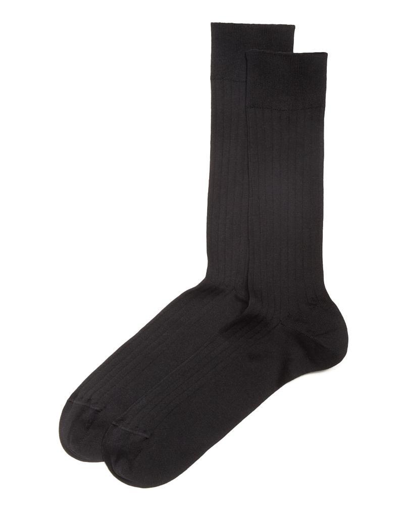 The Mens Store at Bloomingdales Ribbed Cotton Blend Socks - 100% Exclusive Product Image