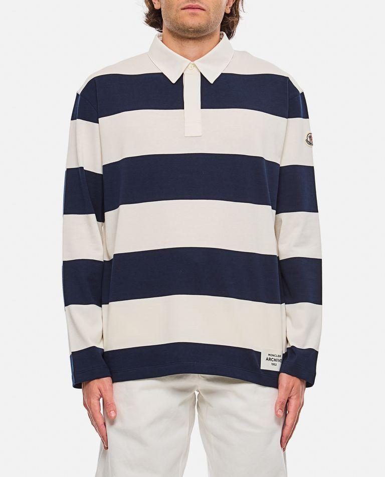 MONCLER Cotton Rugby Shirt In Multicolor Product Image