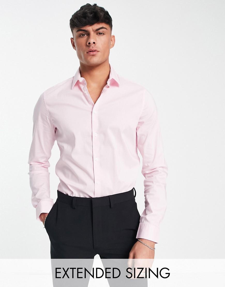 ASOS DESIGN stretch slim fit work shirt Product Image