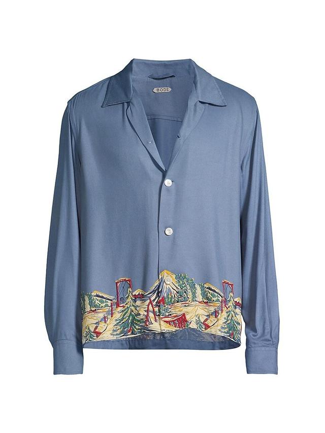 Mens Ski Lift Button-Front Camp Shirt Product Image