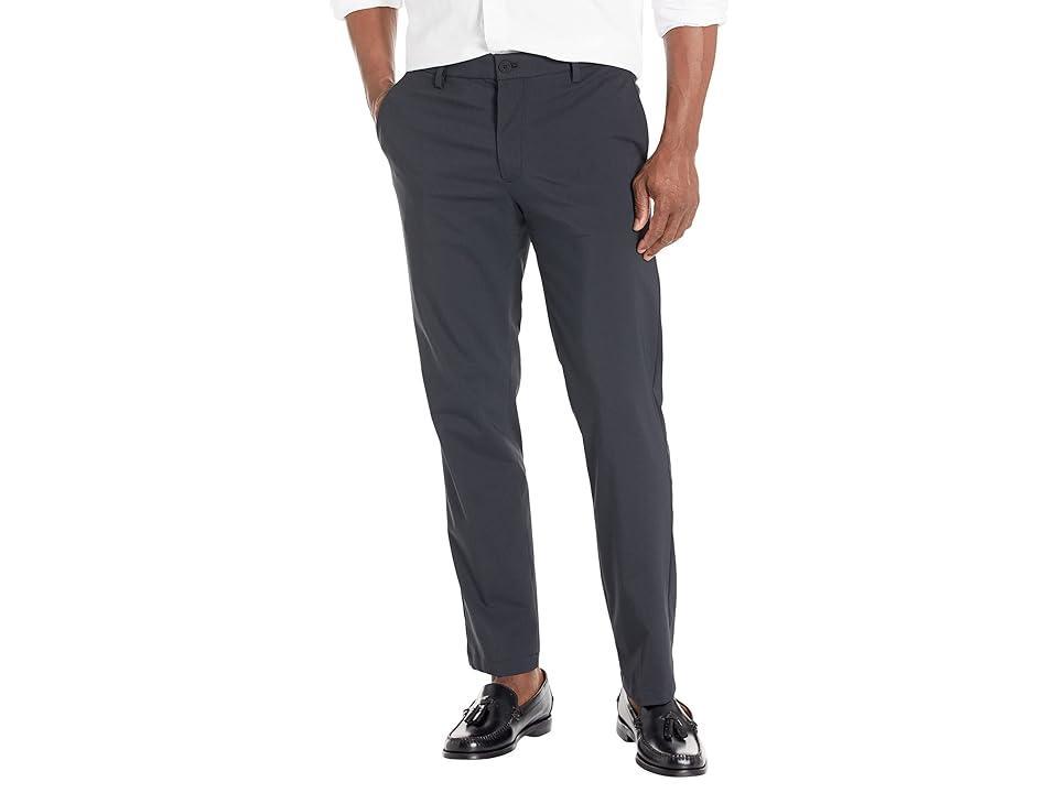 Mens Dockers Signature Go Khaki Slim-Fit Stretch Pleated Pants Black Product Image