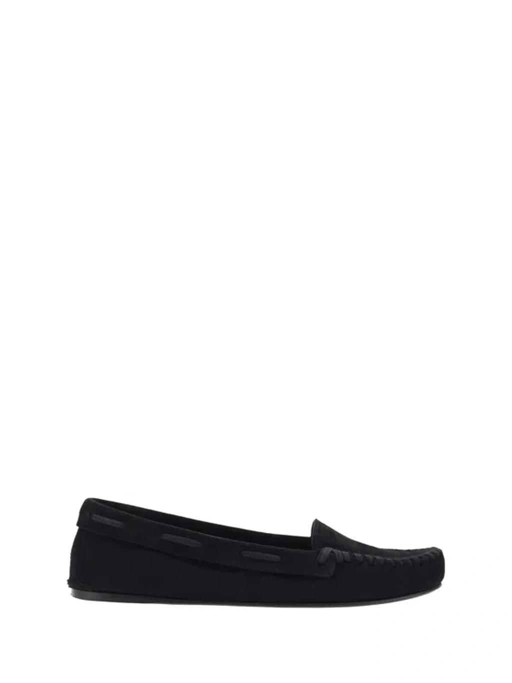 Mabel Suede Loafers In Black Product Image