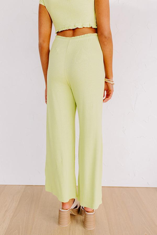 Wharf Crop Top in Lime Product Image